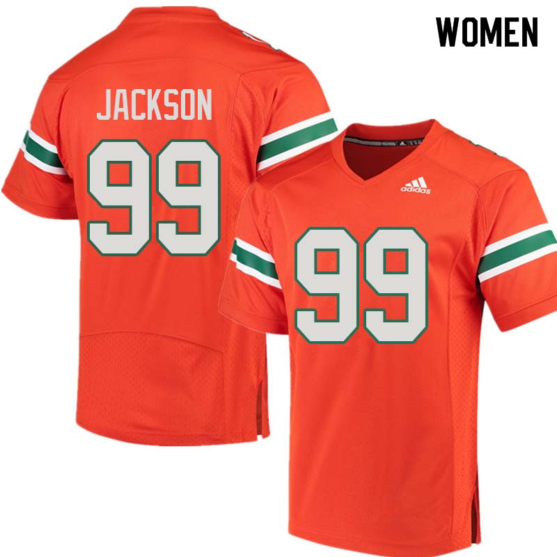 Women Miami Hurricanes #99 Joe Jackson College Football Jerseys Sale-Orange